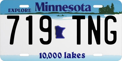MN license plate 719TNG