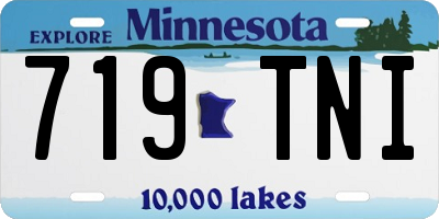 MN license plate 719TNI