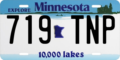 MN license plate 719TNP