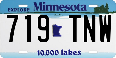 MN license plate 719TNW