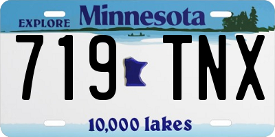 MN license plate 719TNX