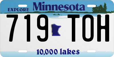 MN license plate 719TOH