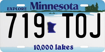 MN license plate 719TOJ