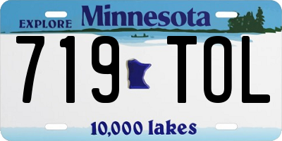 MN license plate 719TOL
