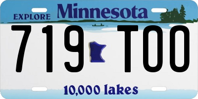 MN license plate 719TOO