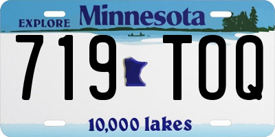 MN license plate 719TOQ