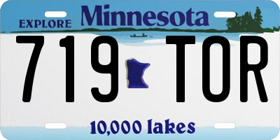 MN license plate 719TOR