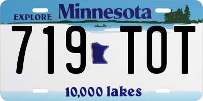 MN license plate 719TOT