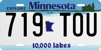 MN license plate 719TOU