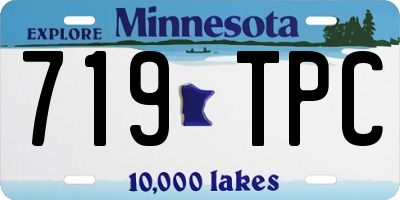 MN license plate 719TPC