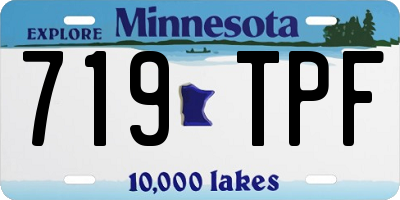 MN license plate 719TPF