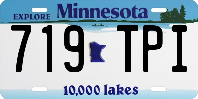 MN license plate 719TPI
