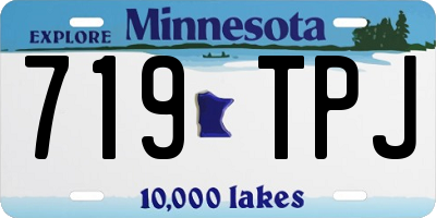 MN license plate 719TPJ