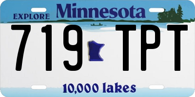 MN license plate 719TPT