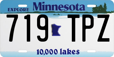 MN license plate 719TPZ
