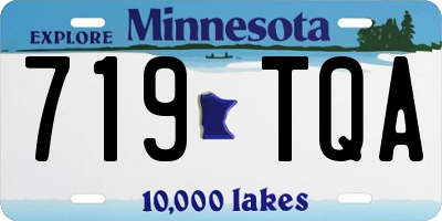 MN license plate 719TQA