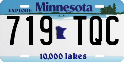 MN license plate 719TQC