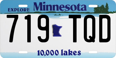 MN license plate 719TQD