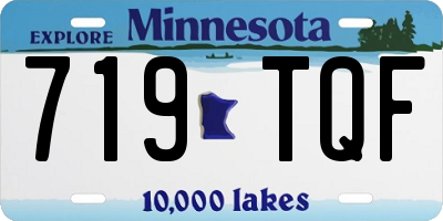 MN license plate 719TQF
