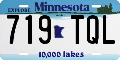 MN license plate 719TQL