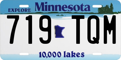 MN license plate 719TQM