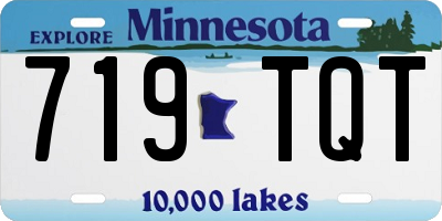MN license plate 719TQT