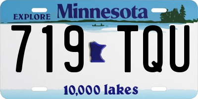 MN license plate 719TQU