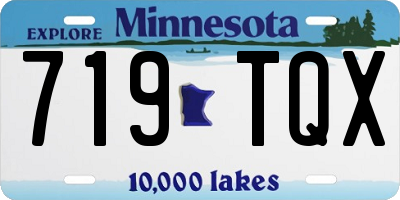 MN license plate 719TQX