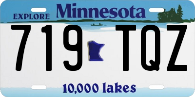 MN license plate 719TQZ
