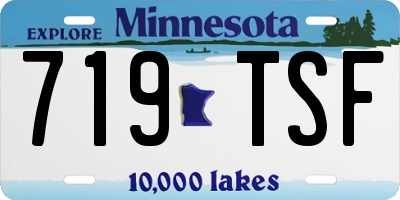 MN license plate 719TSF