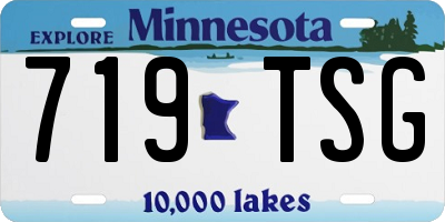 MN license plate 719TSG