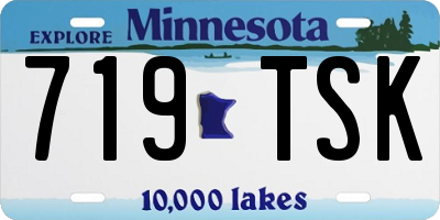 MN license plate 719TSK