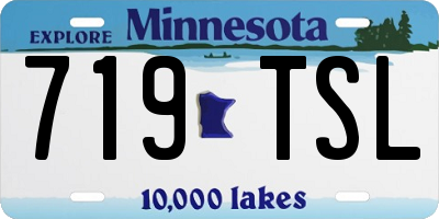MN license plate 719TSL