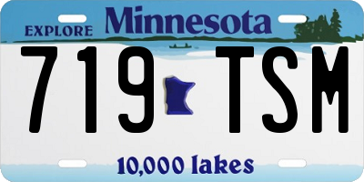 MN license plate 719TSM
