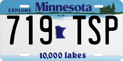 MN license plate 719TSP