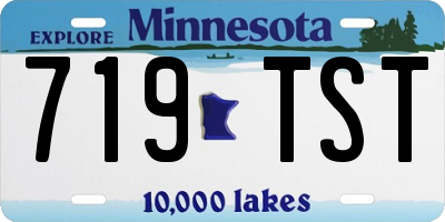 MN license plate 719TST