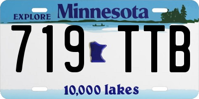 MN license plate 719TTB