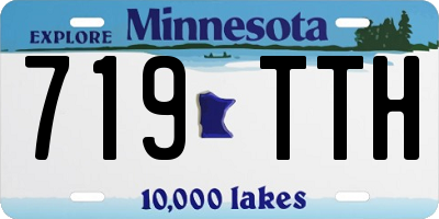 MN license plate 719TTH