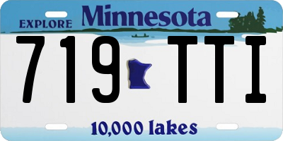 MN license plate 719TTI