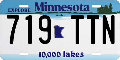 MN license plate 719TTN