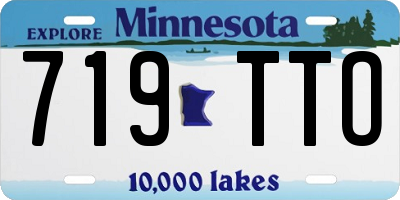 MN license plate 719TTO