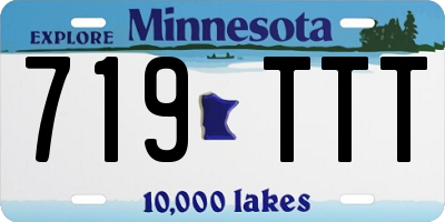 MN license plate 719TTT
