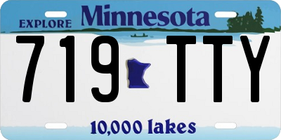 MN license plate 719TTY