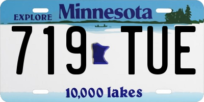 MN license plate 719TUE