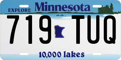 MN license plate 719TUQ