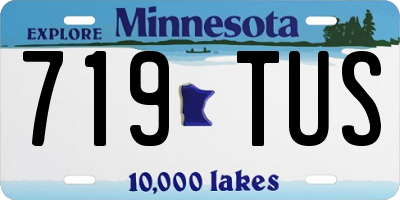 MN license plate 719TUS