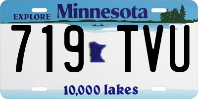 MN license plate 719TVU