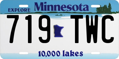 MN license plate 719TWC