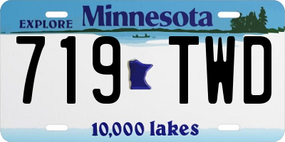 MN license plate 719TWD
