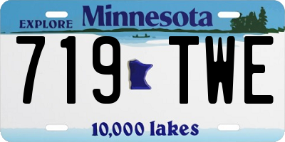 MN license plate 719TWE